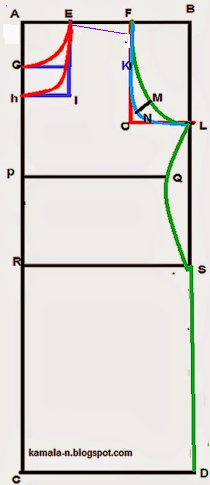 SEWING THAT S MY PASSION Kurti Straight Cut Kameez Drafting Tutorial sewing-that-s-my-passion-kurti-straight-cut-kameez-drafting-tutorial