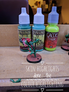 Ninja Goblin Pogoers ninja goblin pogoer with skin highlights done and clours used