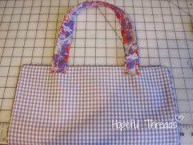 Hopeful Threads: Petite Placemat Tote Tutorial