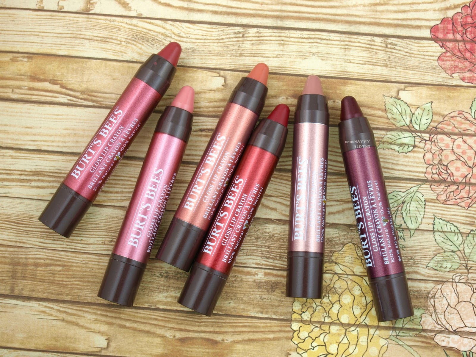 Burt's Bees Gloss Lip Crayon: Review and Swatches