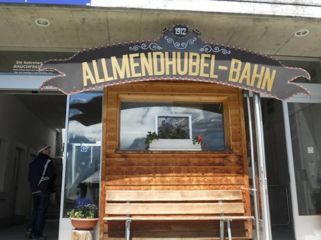 North Face Trail Mürren: Allmendhubel-Bahn Station