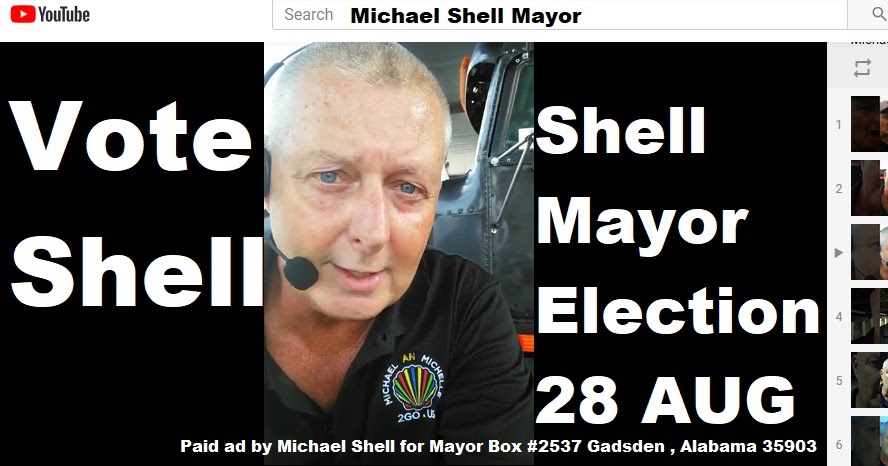 elect Michael Shell Mayor of Gadsden Alabama 26 August 2014