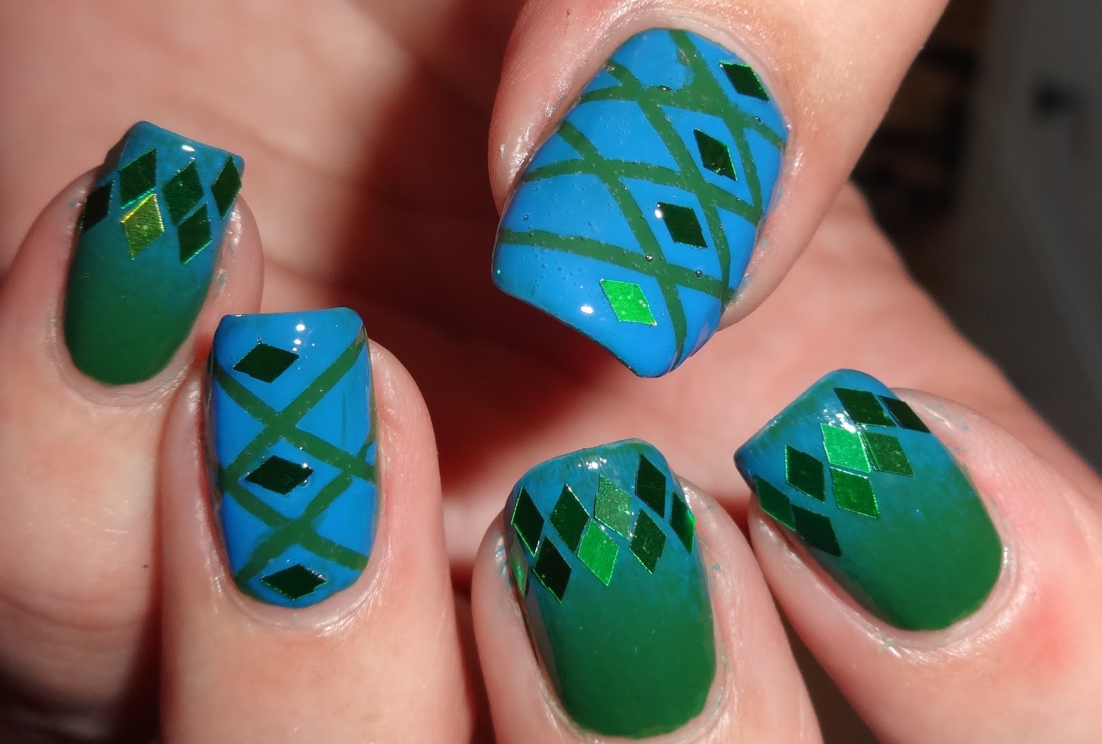 Wendy's Delights Green Rhombus Glitter from Charlies Nail Art
