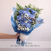 handbouquet bunga mawar biru, blue rose handbouquet bunga mawar biru, blue rose