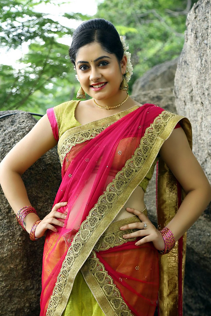 Homely Cute Teen Film Actress In Half Saree Attractive Photos Of Ronica Singh Cute Homely 