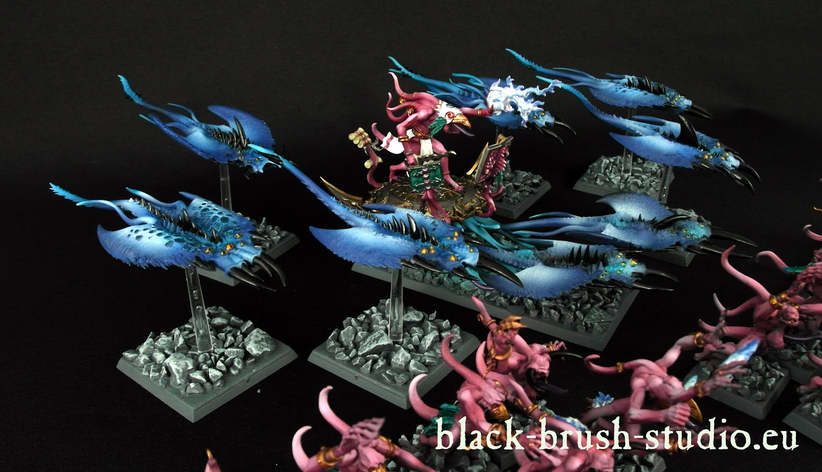 Disciples of Tzeentch: Fateskimmer, Herald of Tzeentch on Burning Chariot - 40K/DAEMONS OF CHAOS - LE TEMPLE DU HOBBY