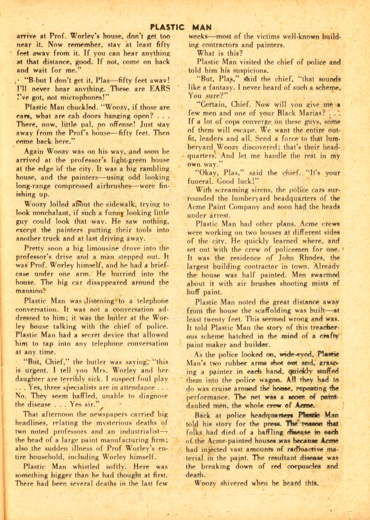 Read online Plastic Man (1943) comic -  Issue #9 - 35