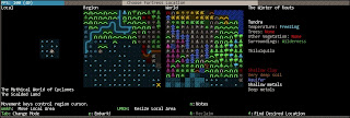 The Underworld Cave entrance featuring Demons Dwarf Fortress