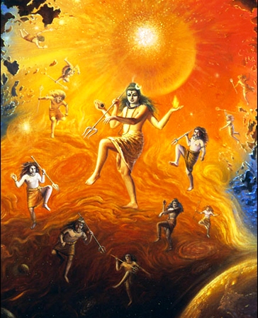 Lord Shiv with the Rudras