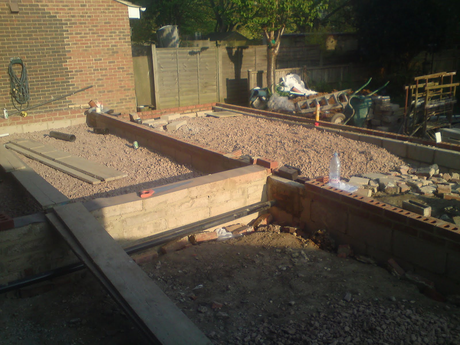 Victoria Road Extension Sub base for the concrete slabs.