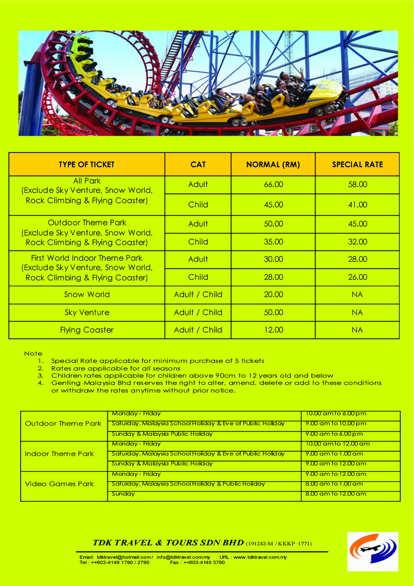 PACKAGE GENTING THEME PARK Laylaluckystars package-genting-theme-park-laylaluckystars