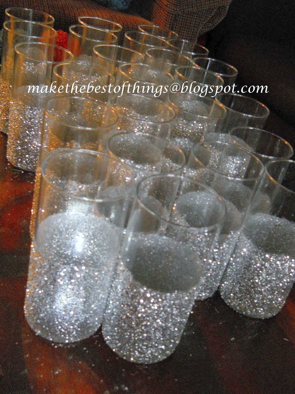 Make The Best of Things Glitter Blast Wedding Vases