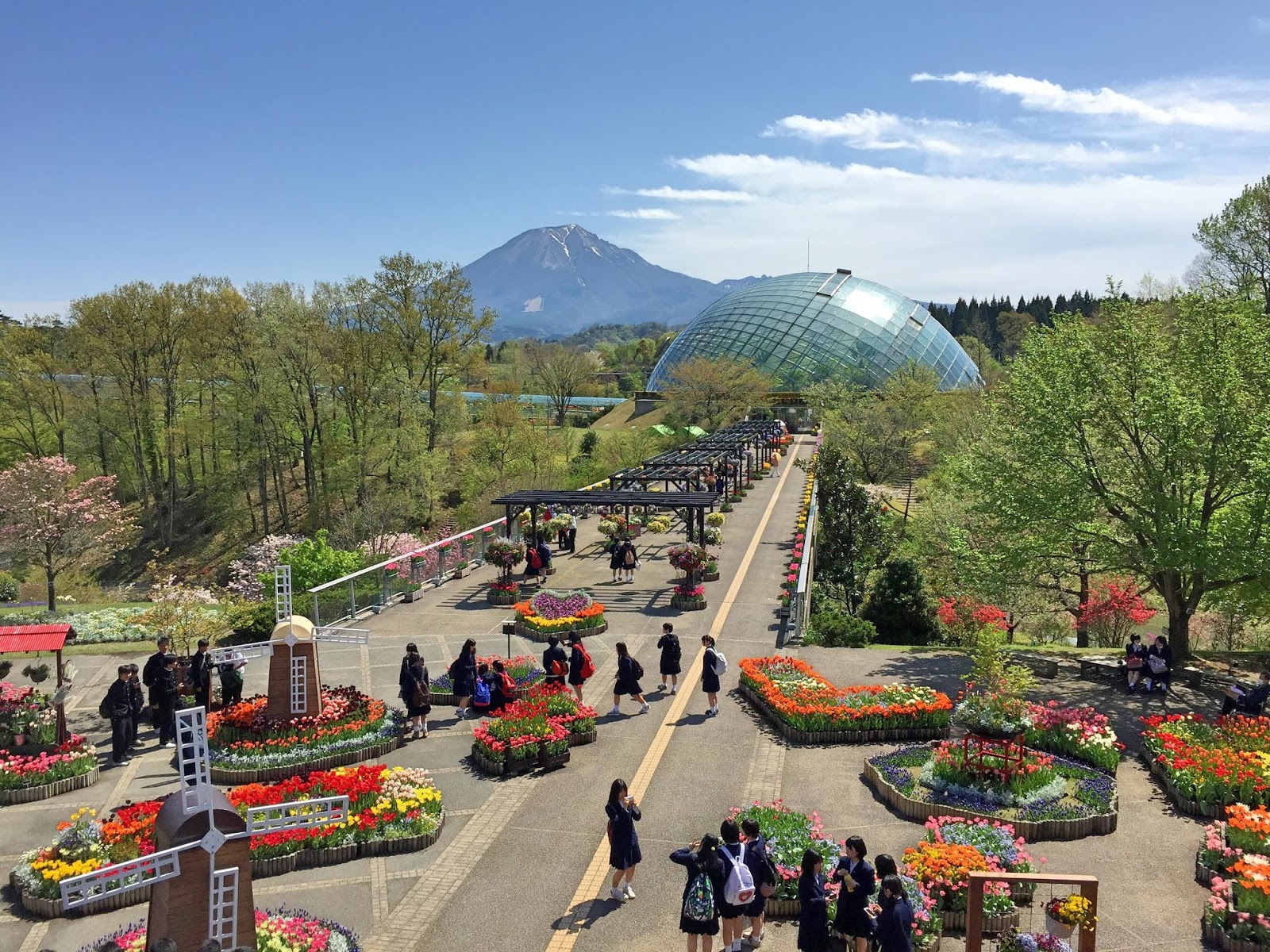 walk of life chugoku sanyo san in 中国地方山陽 山陰 tottori hanakairo flower park 鳥取花回廊