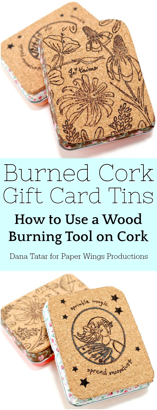 The Aviary Burned Cork Gift Card Tins
