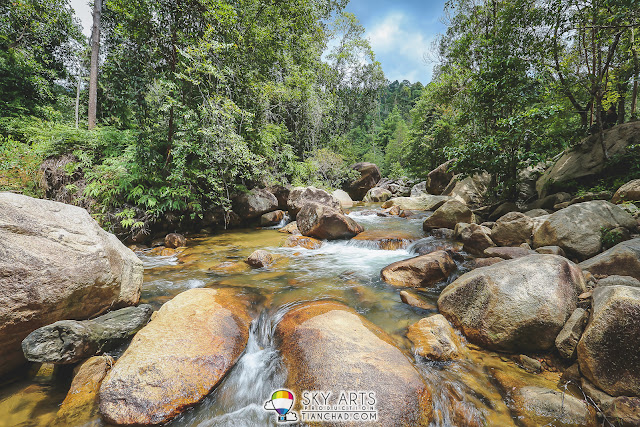 Beautiful Jerangkang Waterfall at Maran, Pahang