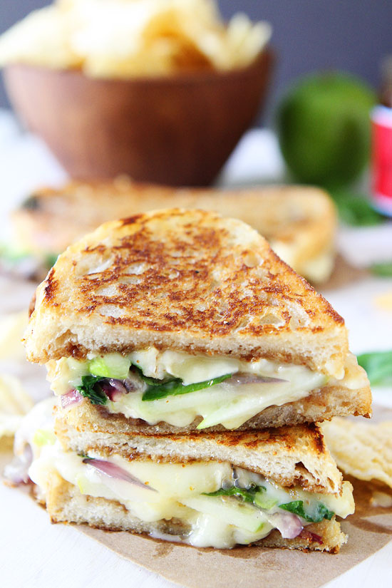 all recipes: Brie, Fig, and Apple Grilled Cheese