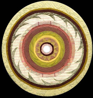 circular picture in fabrics