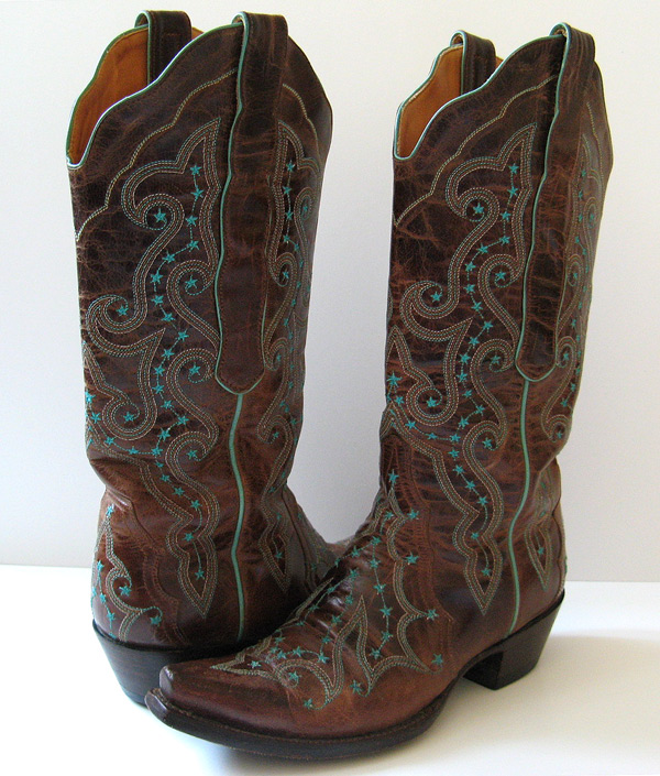 OLD GRINGO BROWN LEATHER COWBOY BOOTS WOMENS SIZE 6.5