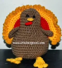 PATRON GRATIS PAVO AMIGURUMI