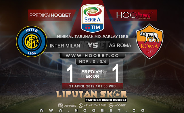 Prediksi Inter Milan vs AS Roma 21 April 2019 http://www.liputanskor.com/
