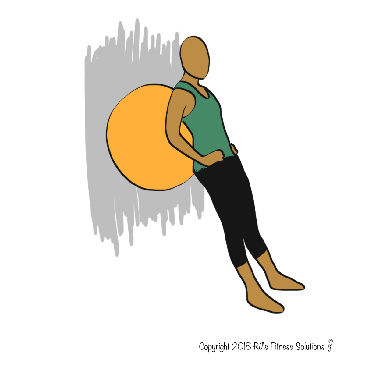 Sole Shaping Stability Ball Wall Squat Cues