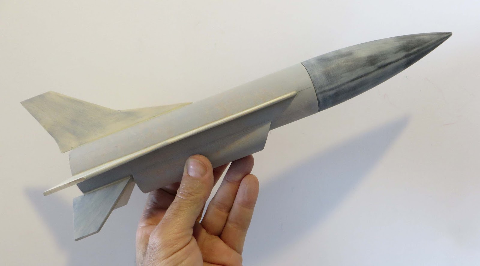 Model Rocket Building Odd'l Rockets Goony G16 Build, Part 5, Wings, Fins and Bomb Gluing