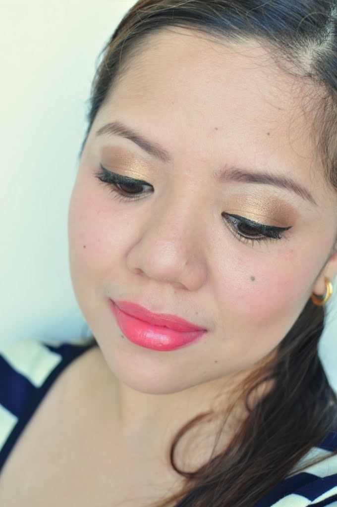 y878naly gold bronze makeup
