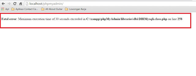 TIDAK BISA AKSES LOCALHOST PHPMYADMIN visual data 2