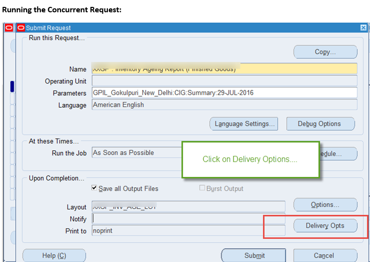 Oracle Applications Send Report output as Attachment in Mail