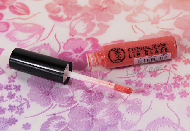 J.Cat Beauty Eternal Shine Lip Glaze - Carnation & Vermillion Swatches & Review