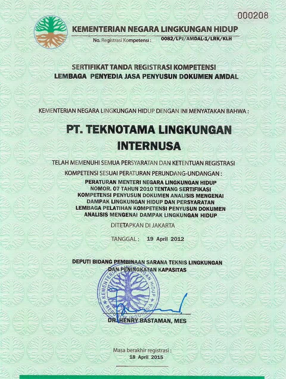 Contoh Surat Izin Amdal Detil Gambar Online