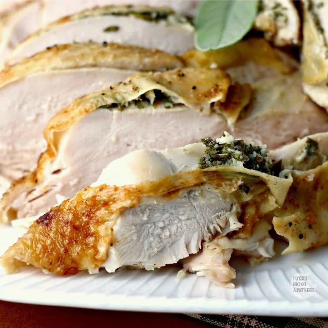 Slow Cooker Herbed Turkey Breast:  BEST method for moist, tender white meat! 