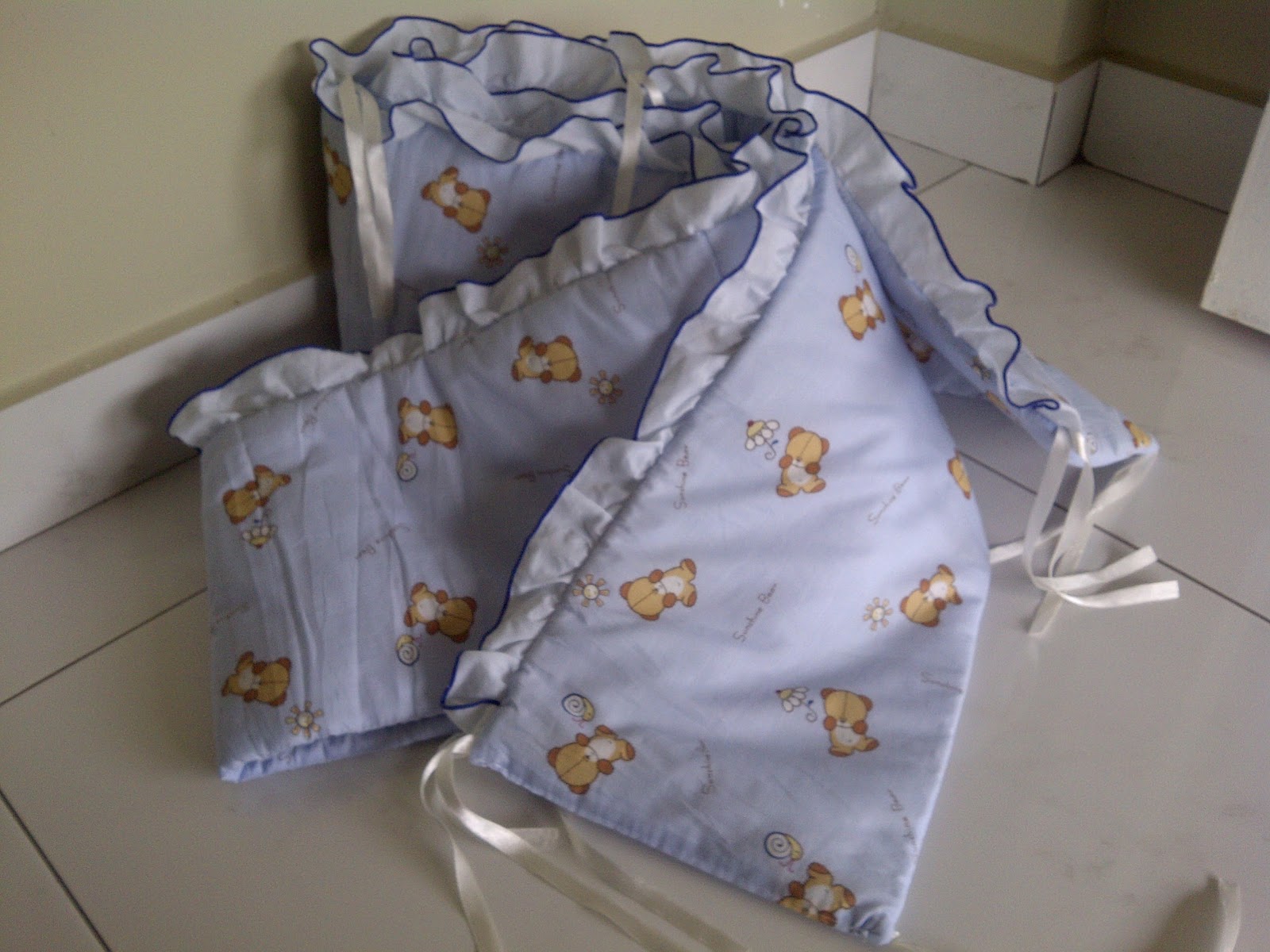 Baby Love Care Baby Cot Bed Bumper Cover Sunshine Bear