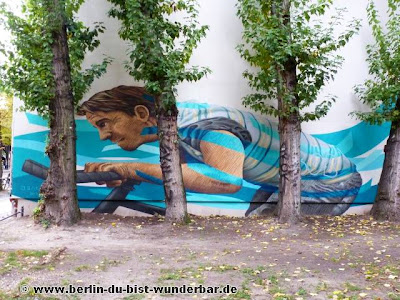 Berlin, graffiti, streetart, art, gebäude, jbak