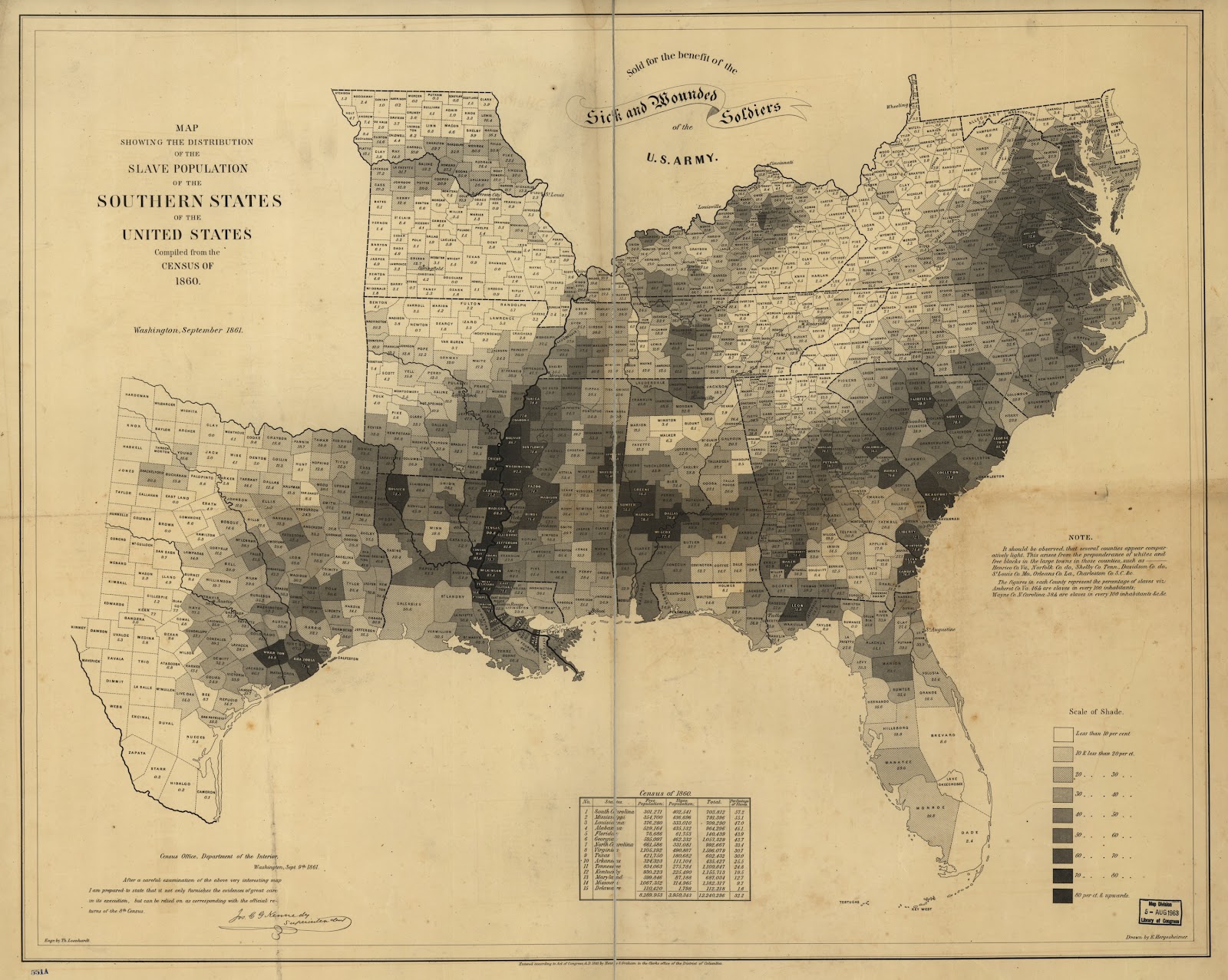 slave population of the southern states 1860 lincoln used this map to make visual arguments about confederate motivations and enthusiasm for succession slave population of the southern states 1860 lincoln used this map to make visual arguments about confederate motivations and enthusiasm for succession