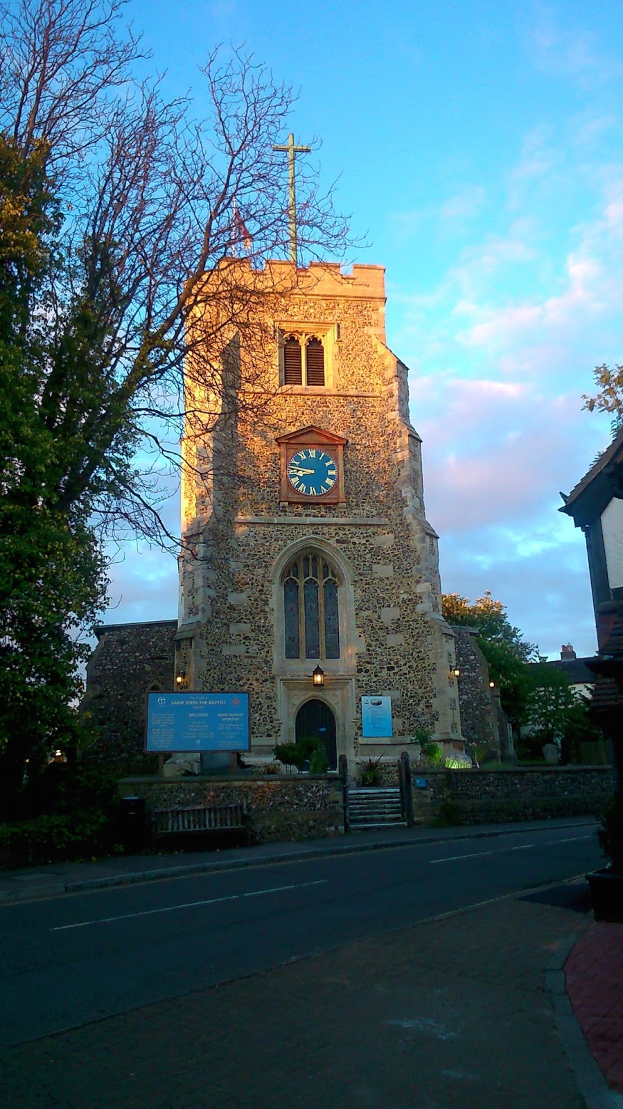 Travel with Angela Lansbury Pinner Church At Sunset, Pinner Churches