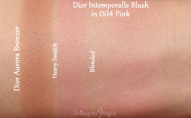 Dior Intemporalle Miss Dior Label Glowing Colour Blush Palette 2016 004 Pink Swatches