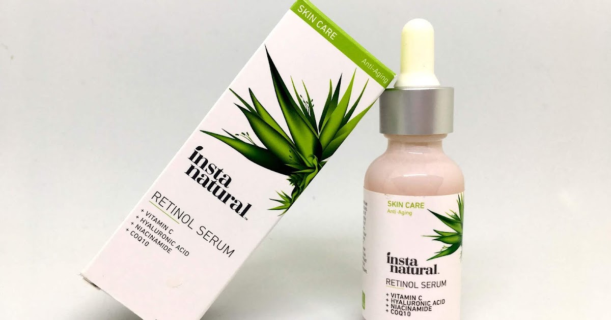 INSTA NATURAL "Retinol Serum" veido serumas su vitaminu C, hialurono