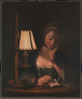https://commons.wikimedia.org/wiki/File:Henry_Robert_Morland_-_Woman_Reading_by_a_Paper-Bell_Shade_-_Google_Art_Project.jpg