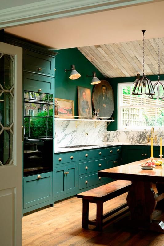 🥇 17 MEJORES cocinas verdes para inspirarte [2021]