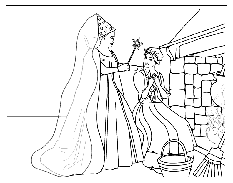 Kid Song kl101: Coloring pages cinderella