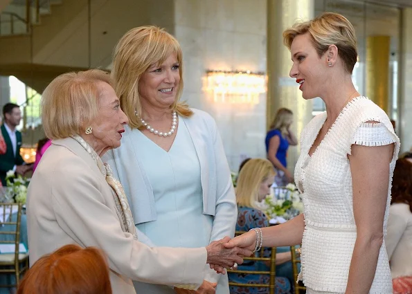 Princess Charlene of Monaco attends the Blue Ribbon of the Los Angeles Music Center honoring Princess Charlene of Monaco at Grand Hall