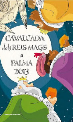 cartel de la cabalgata de los Reyes Magos en Palma de Mallorca