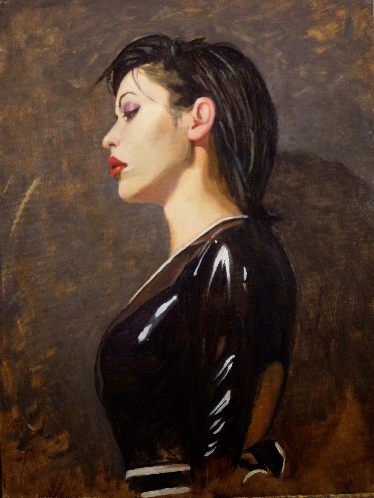 Michael Foulkrod Paintings lux in latex 12 x 16