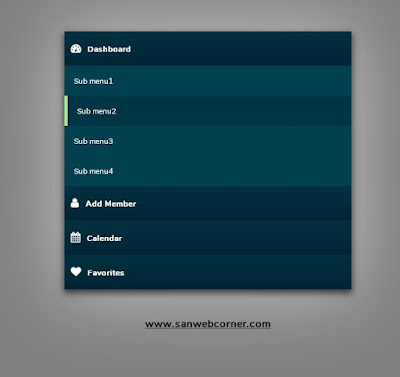 SIMPLE EXPANDING MENU WITH JQUERY AND CSS