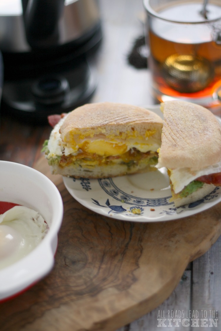 Quick Bacon, Avocado and Egg Breakfast Sandwiches All Roads Lead to