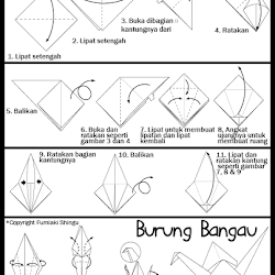 Membuat Origami Burung Blog Tentang Burung