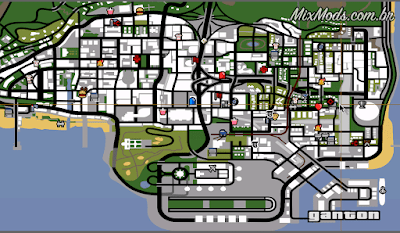 gta sa san mod mais ícones no radar more radar icons los santos
