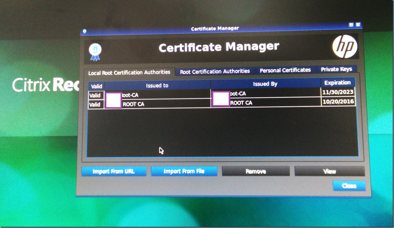 Terence Luk Attempting to connect to a Citrix XenDesktop 7 store