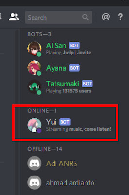 cara menambahkan bot di discord cemiti